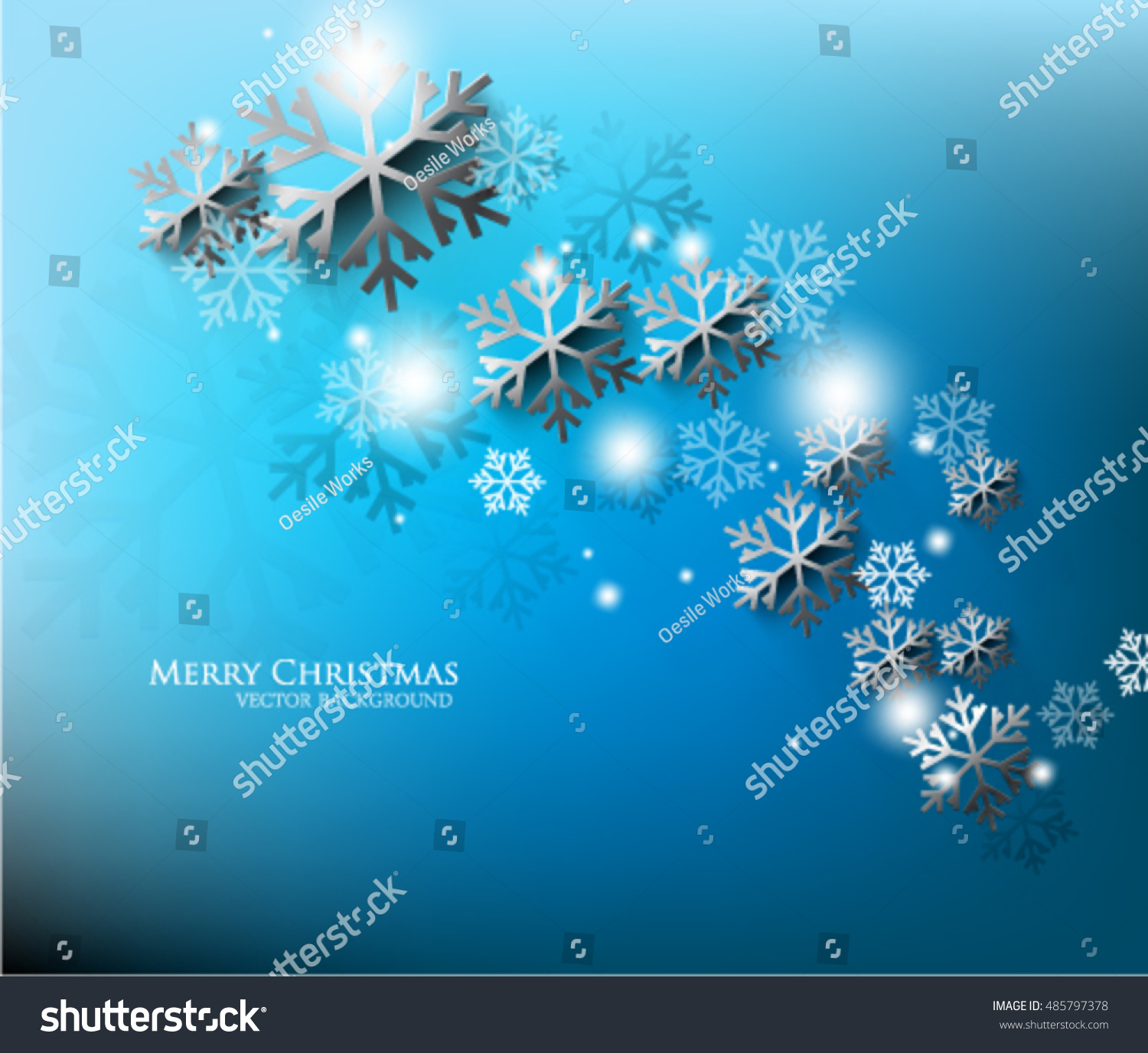 Vector Illustration Abstract Christmas Background - 485797378 : Shutterstock