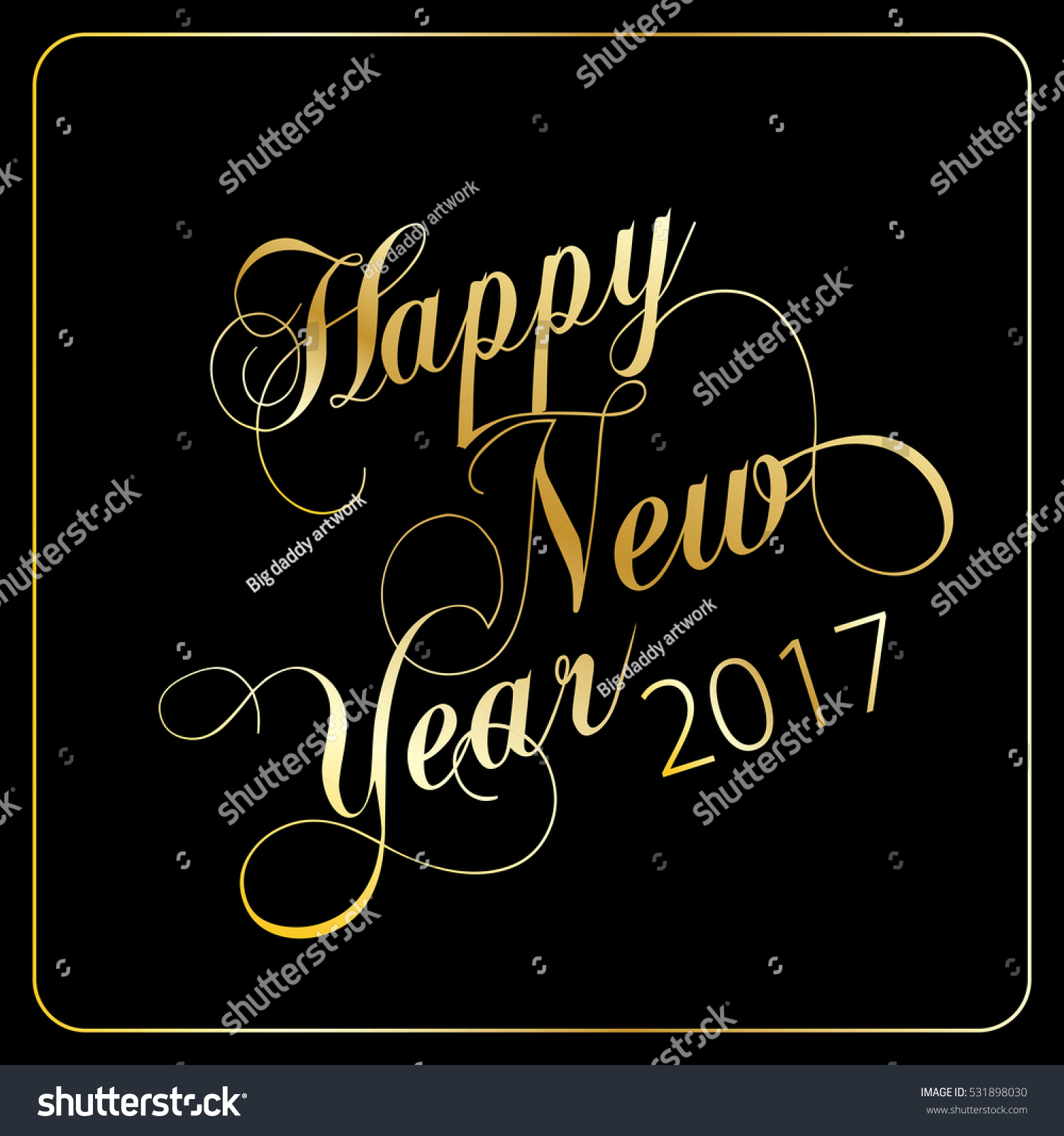 Vector Illustration Abstract New Year Background - 531898030 : Shutterstock