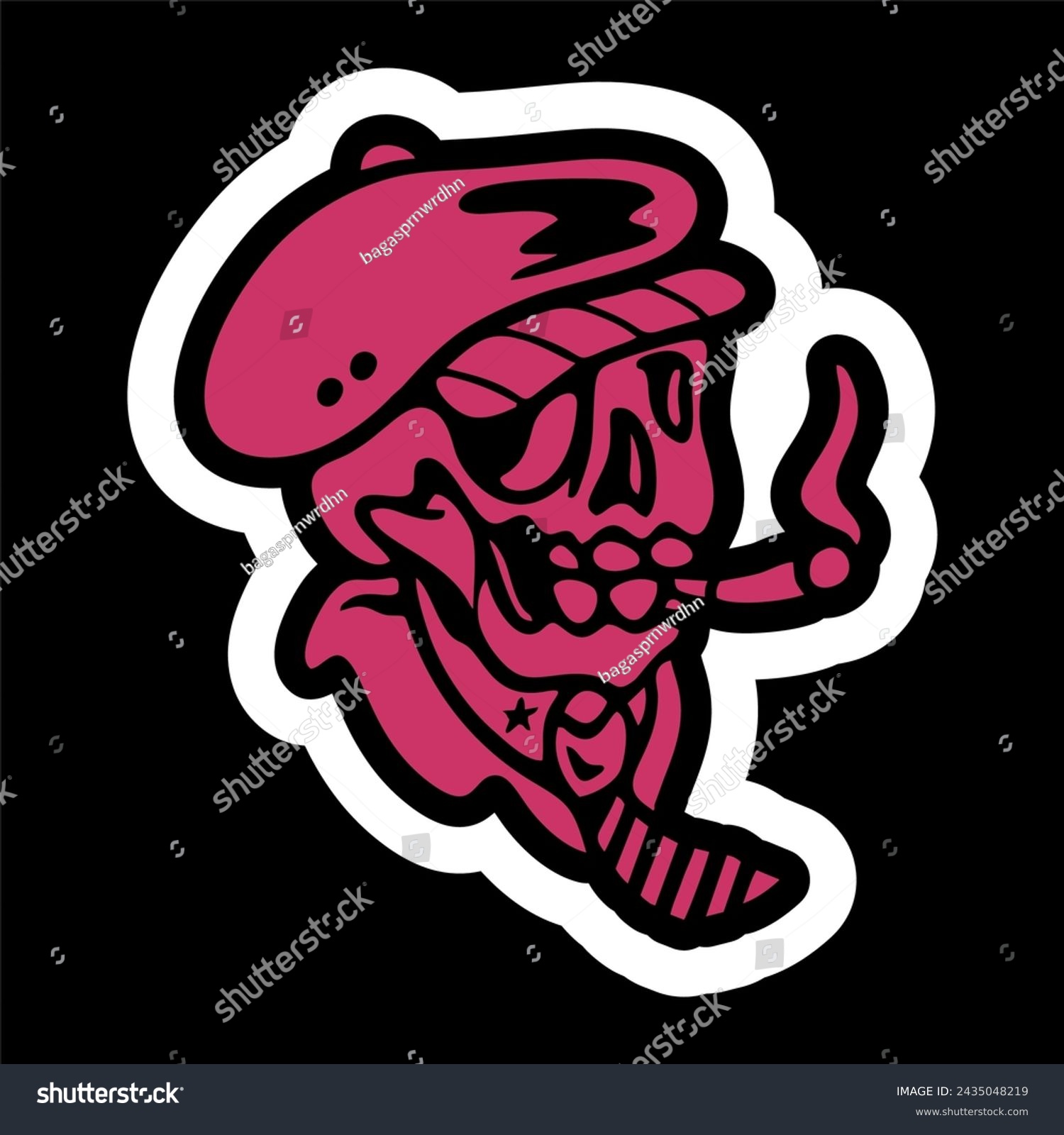 SVG of vector illustration artwork of skeleton skull head wearing flat cap classic hat with tie and smoking cigarette.Can be used as Logo, Brands, Mascots, tshirt, sticker,patch and Tattoo design.
 svg