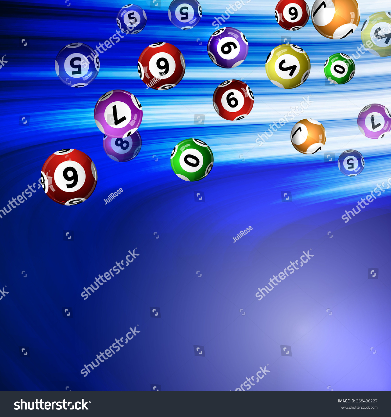 Vector Illustration Background Lottery Balls. - 368436227 : Shutterstock