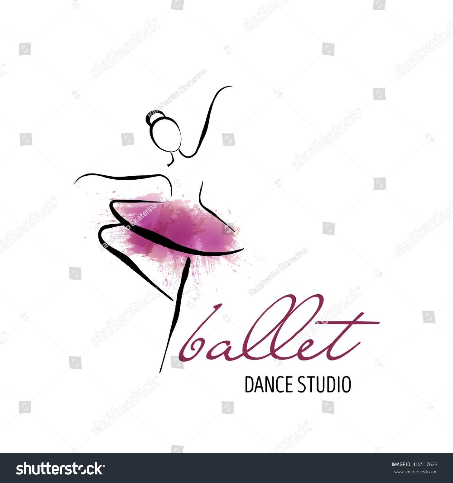 Vector Illustration Ballerina Icon Dance Design Vector De Stock Libre De Regal As
