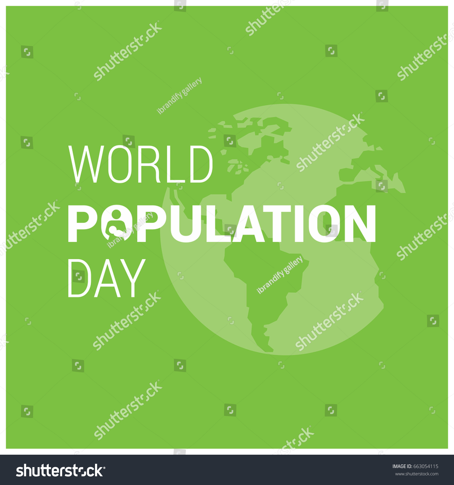 Vector Illustrationbanner Poster World Population Day Stock Vector