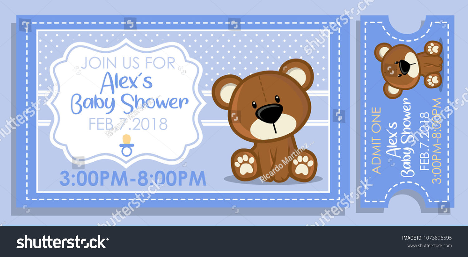 baby shower ticket invitations