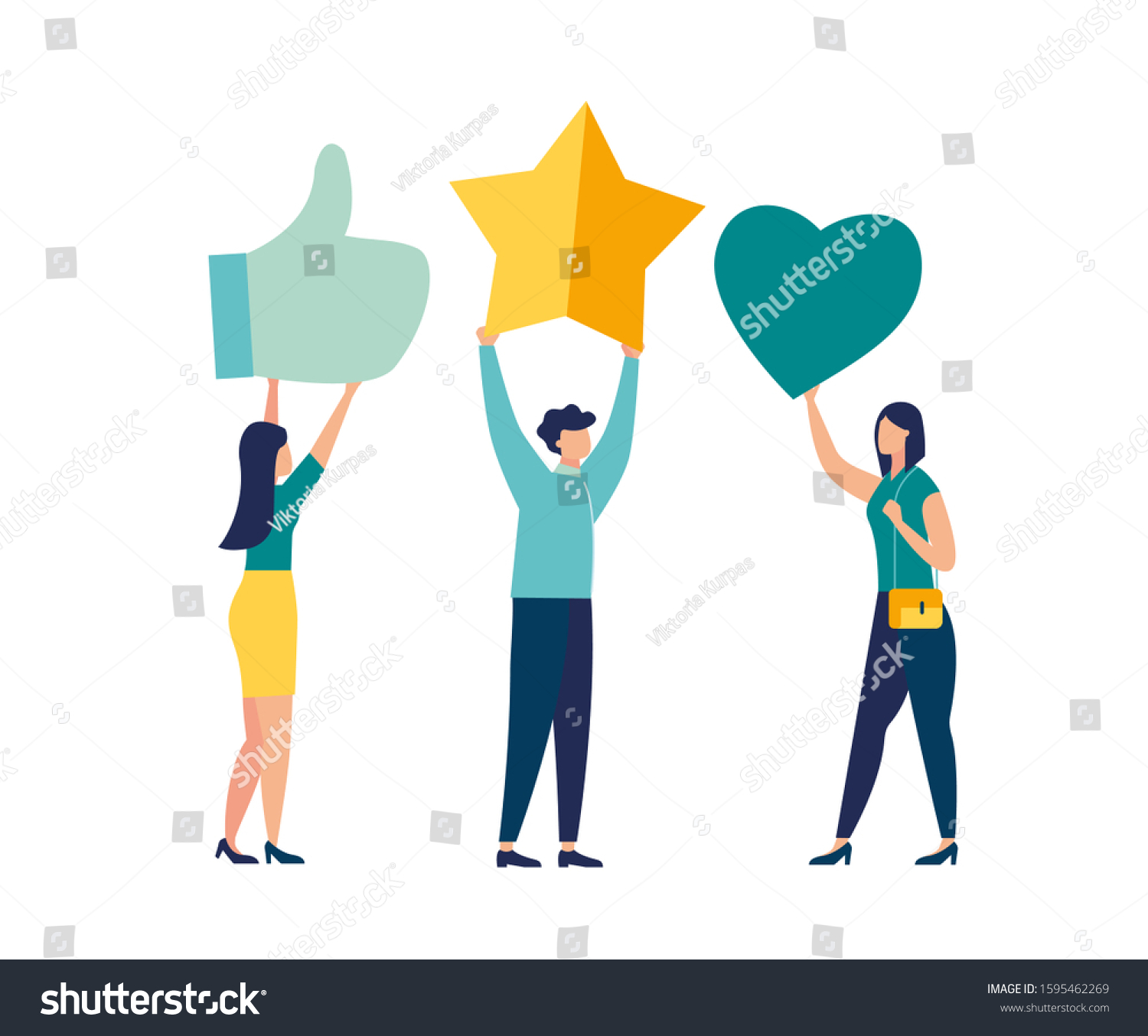 SVG of vector illustration, best performance, highest rating, vote, score five points. people leave feedback and comments that successful work is the highest score svg