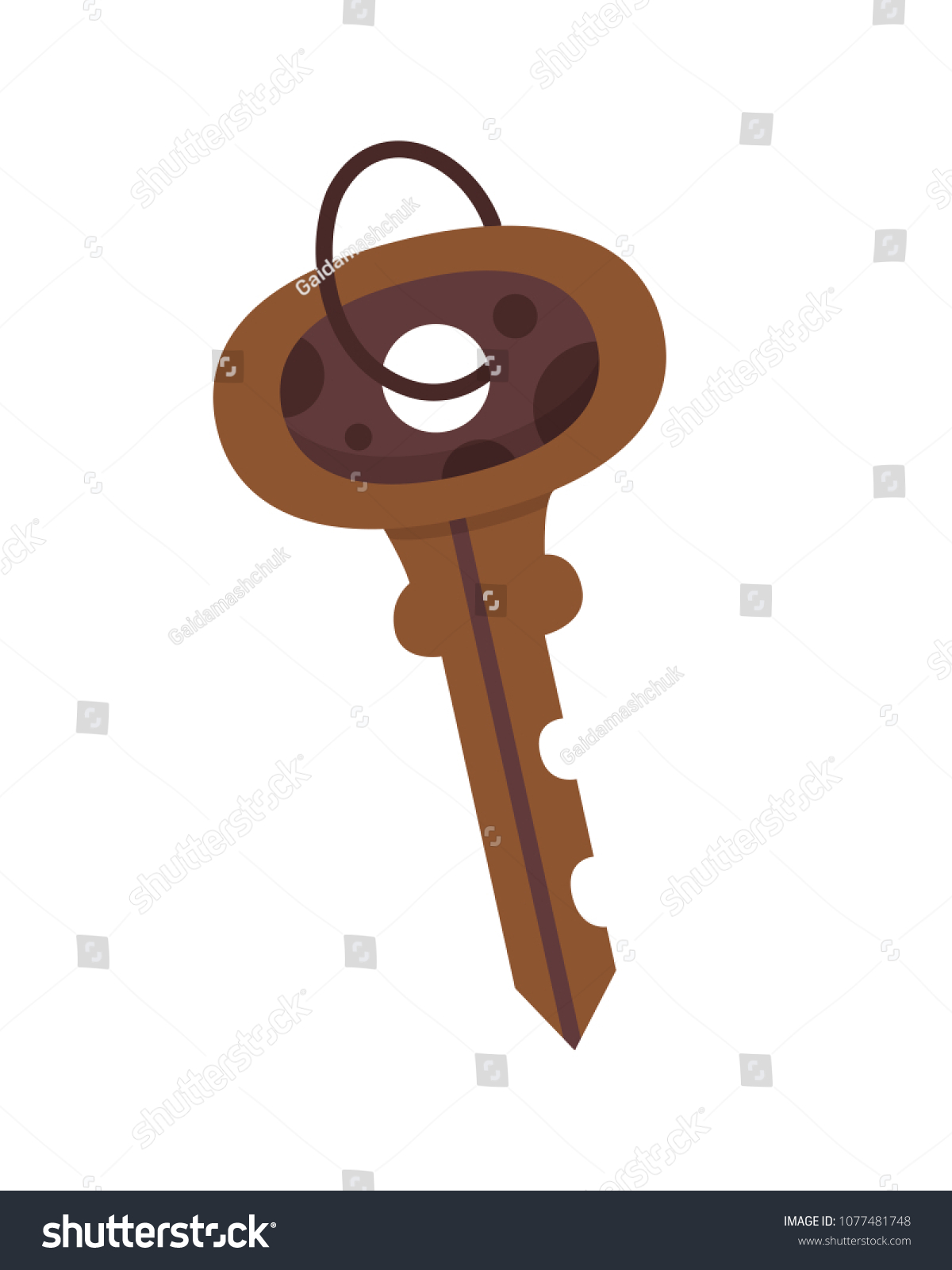 Vector Illustration Cartoon Keys Secret Mystery Stock Vector (Royalty