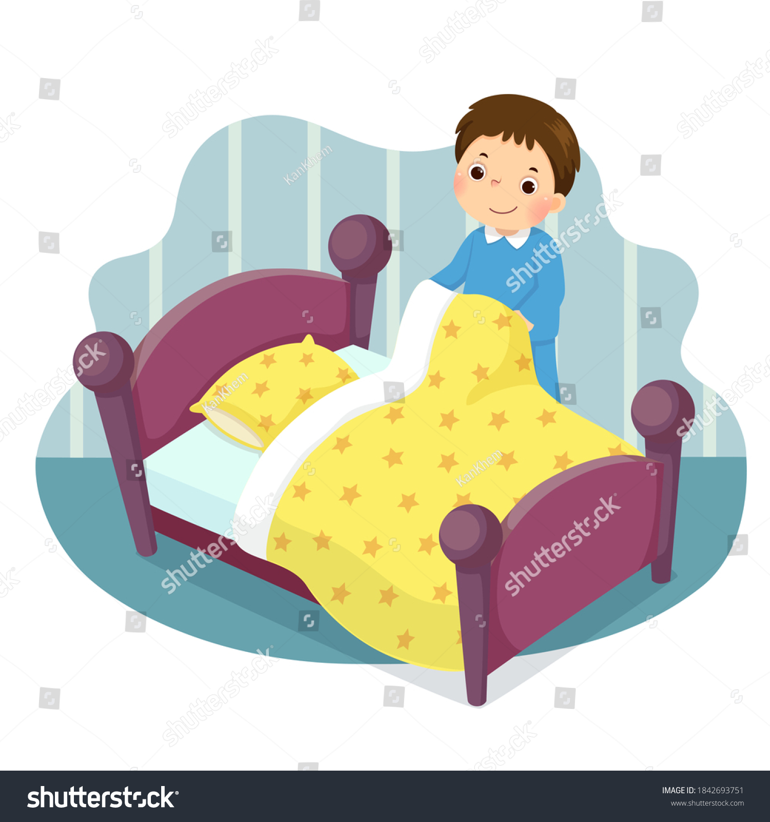 1,937 Kid making bed Images, Stock Photos & Vectors | Shutterstock