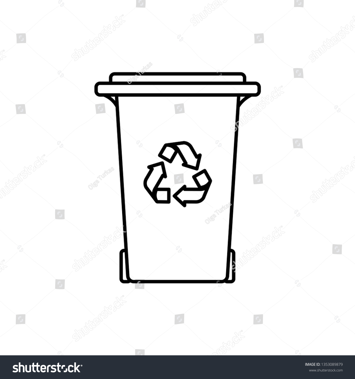 12,225 Rubbish bin outline Images, Stock Photos & Vectors | Shutterstock