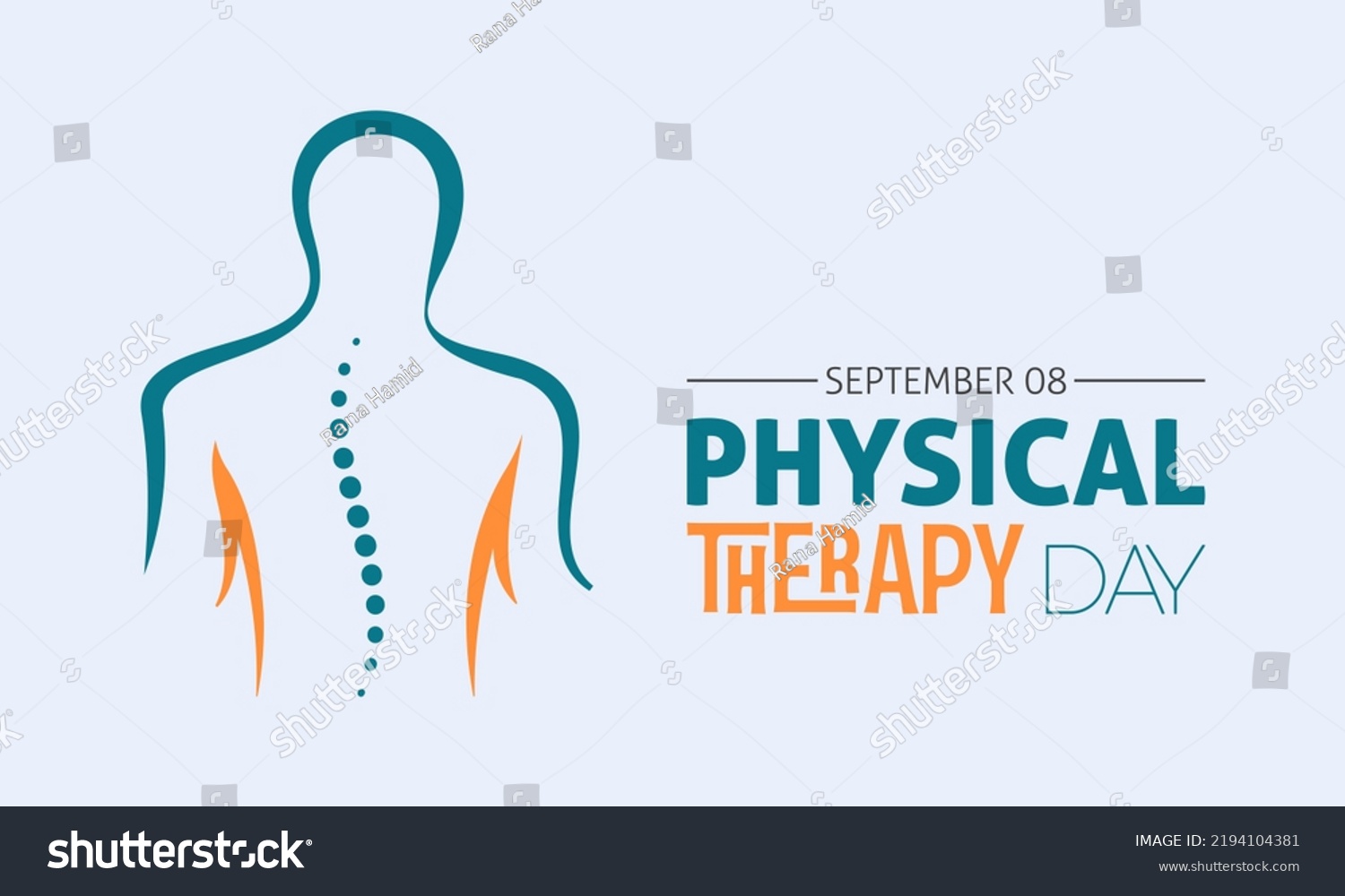 SVG of Vector illustration design concept of world physical therapy day observed on every september. svg