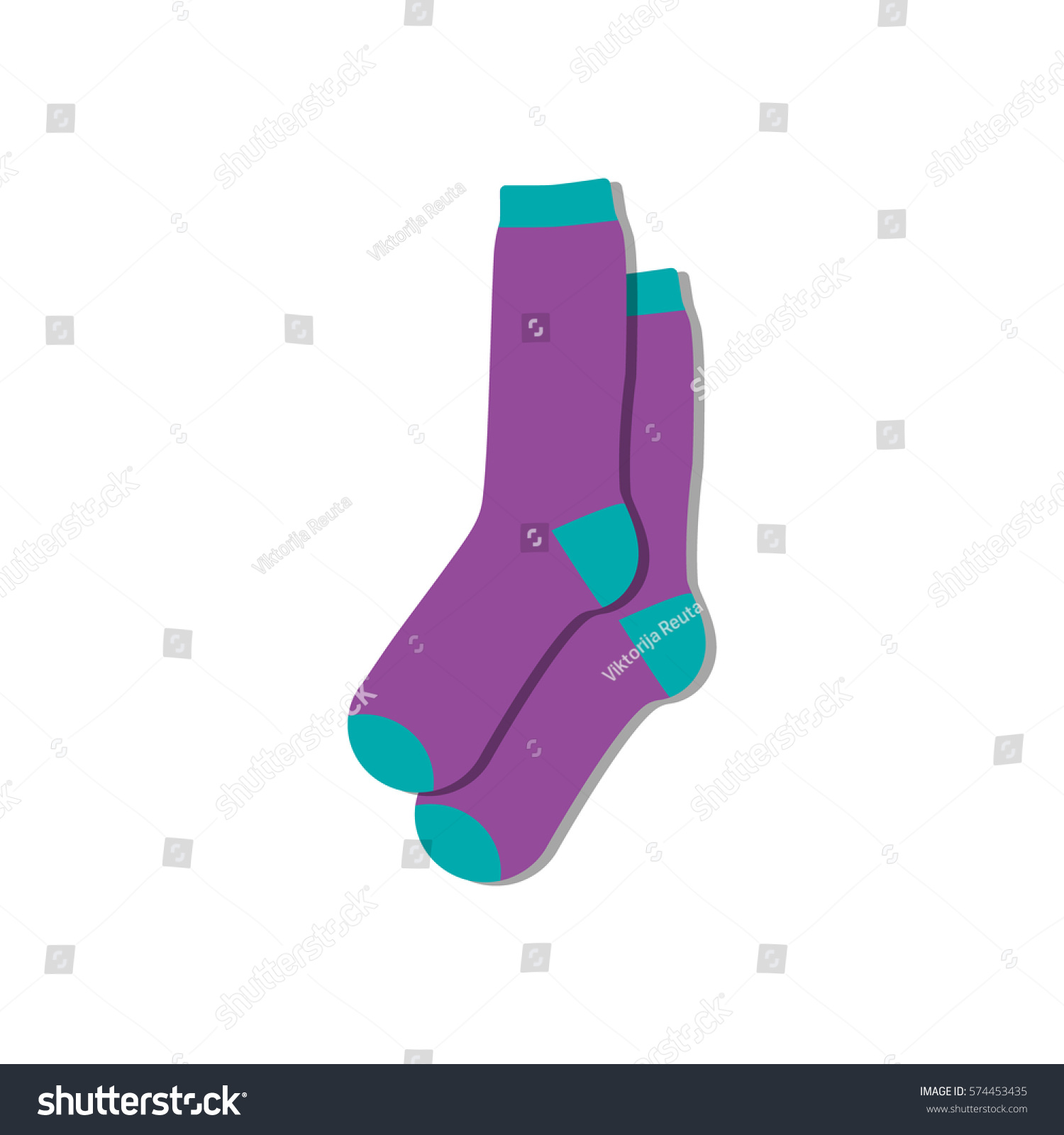 997 Two pairs of socks Stock Vectors, Images & Vector Art | Shutterstock