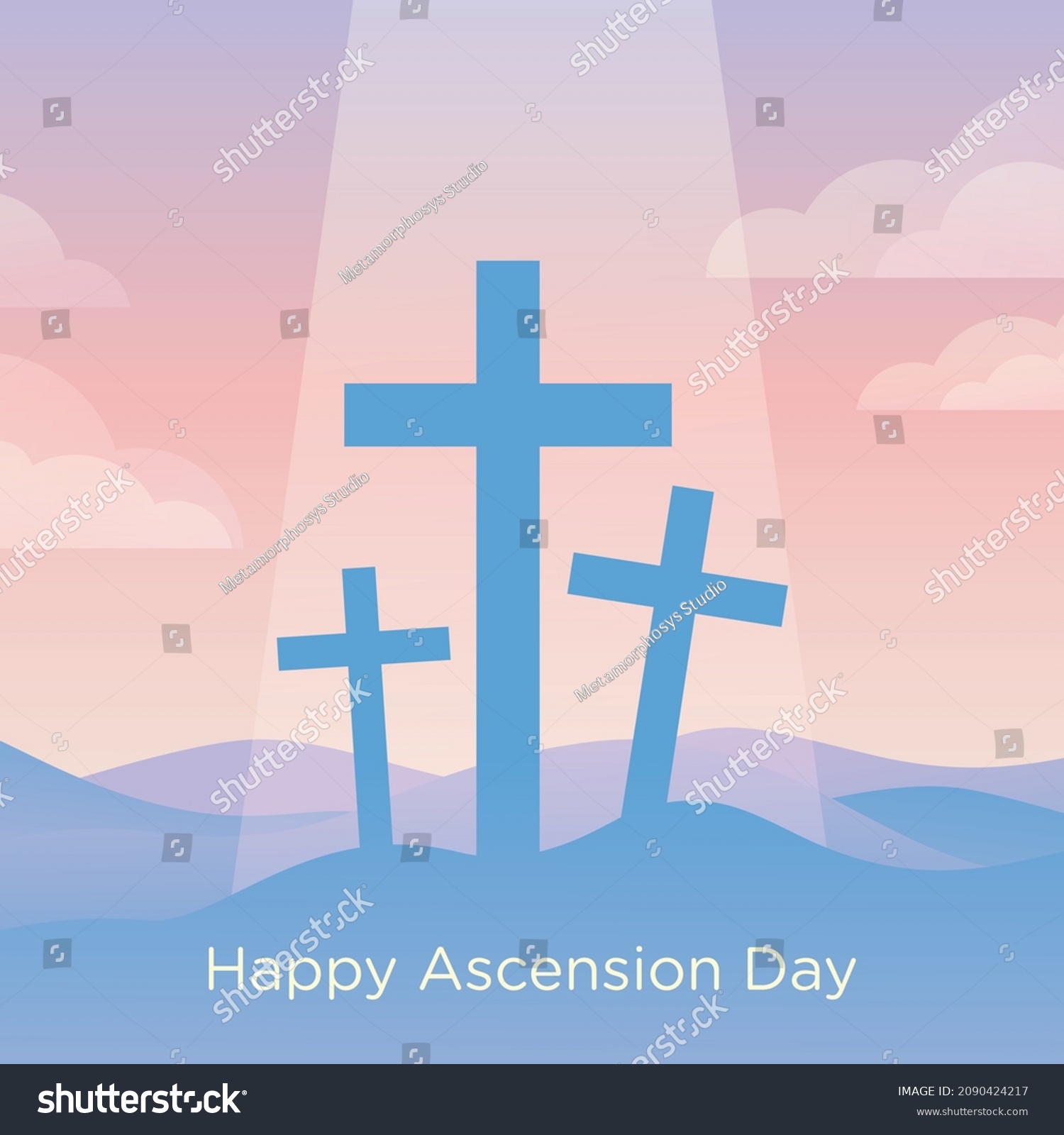 SVG of Vector Illustration for Ascension Day svg
