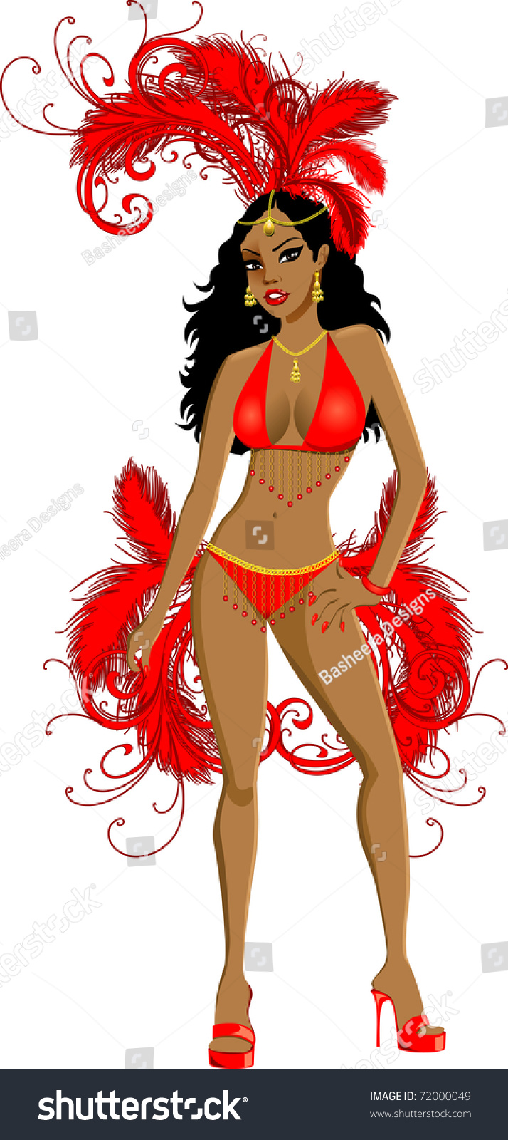 Las Vegas Showgirls Clip Art