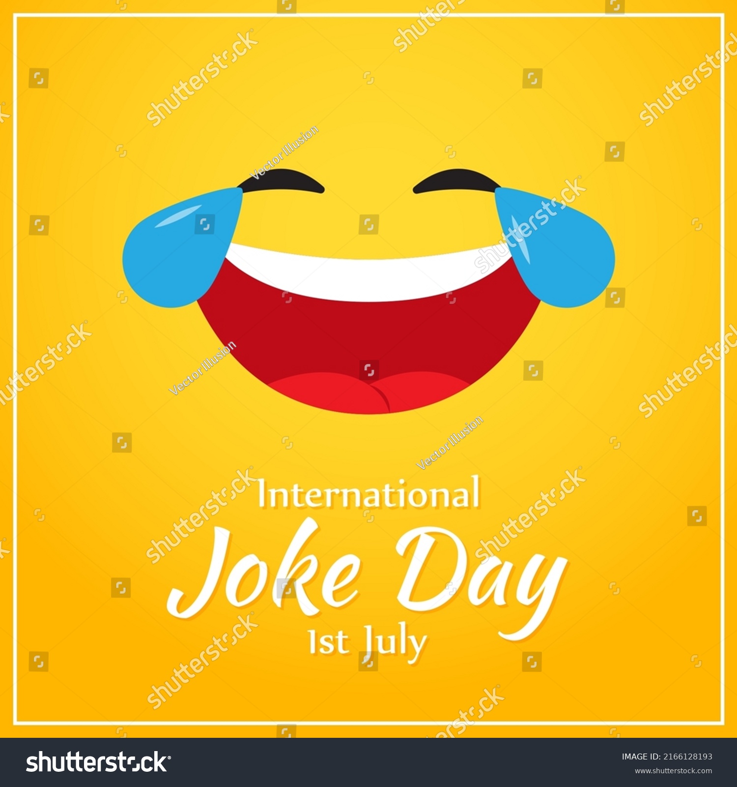 Vector Illustration International Joke Day Stock Vector (Royalty Free