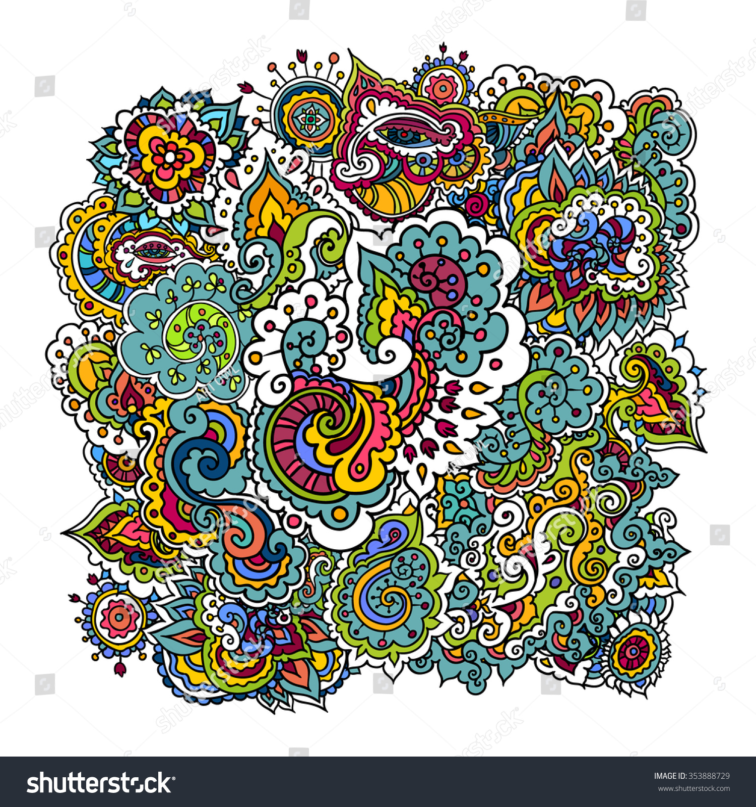 Vector Illustration Hand Drawing On Graphic Stock Vector Royalty Free