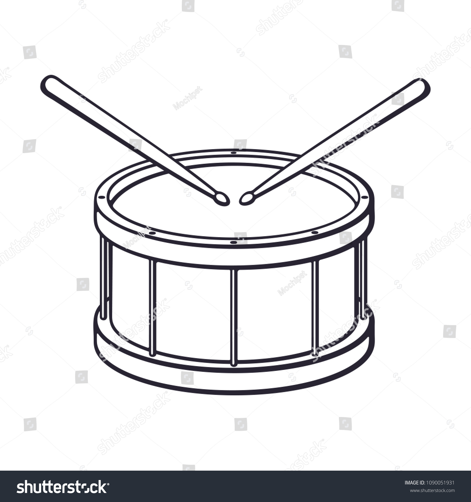 Drum Outline Images Stock Photos And Vectors Shutterstock