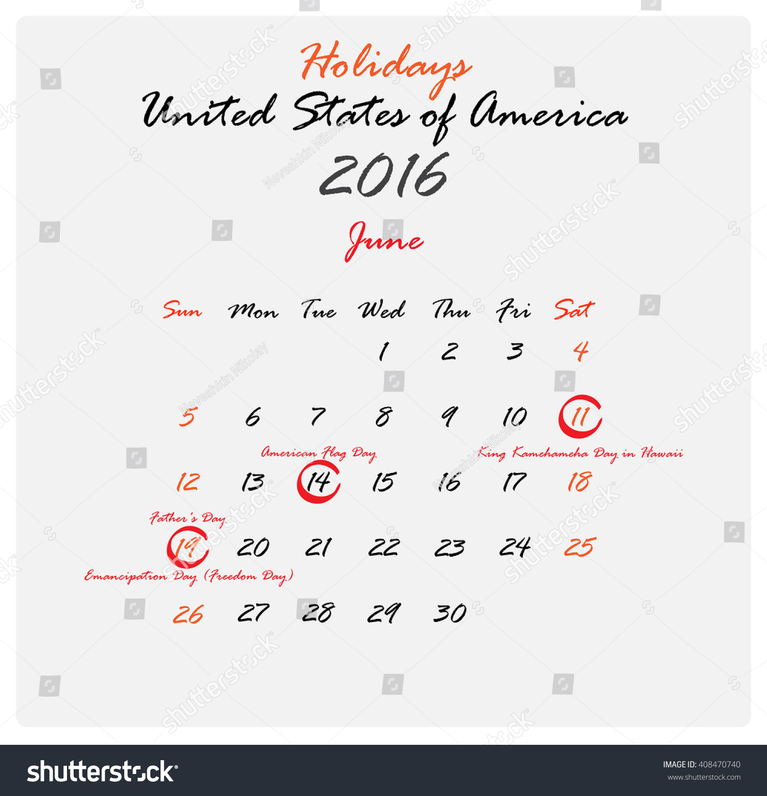 Vector Illustration Illustration Shows Calendar Holidays Stock Vector Royalty Free Shutterstock