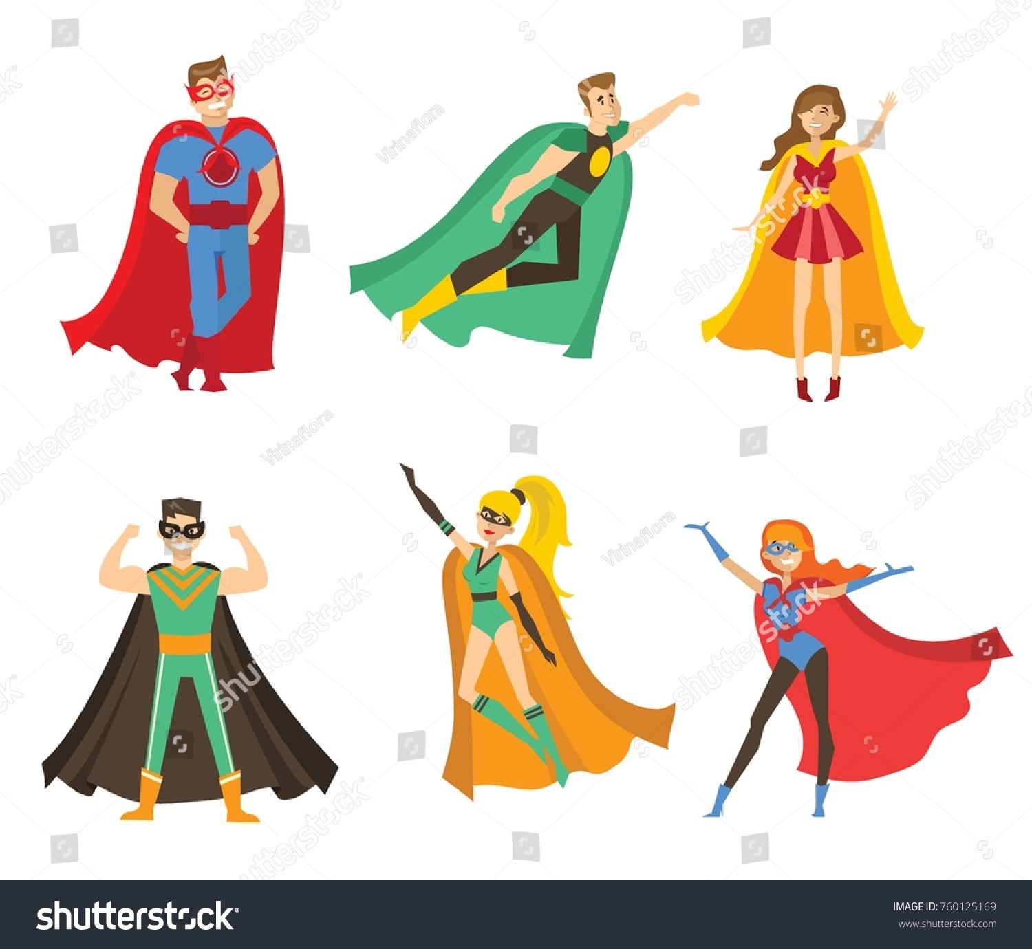 Vector Illustration Flat Design Female Male Stock Vector (royalty Free 