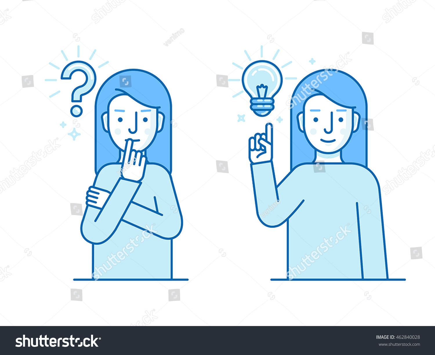 28,447 Girl thinking icon Images, Stock Photos & Vectors | Shutterstock