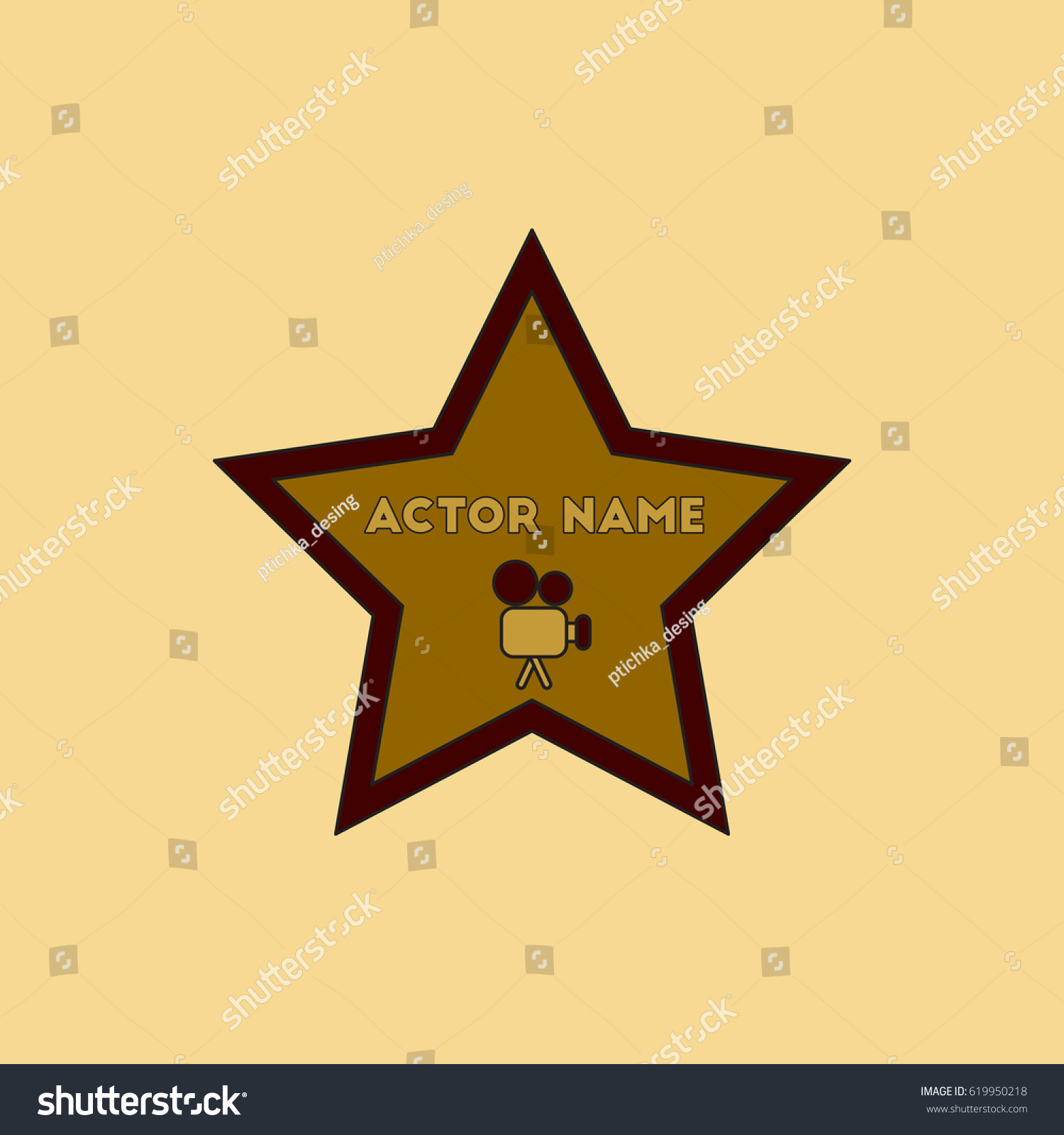 Vector Illustration Flat Style Star Actor Stock Vector Royalty Free vector-illustration-flat-style-star-actor-stock-vector-royalty-free