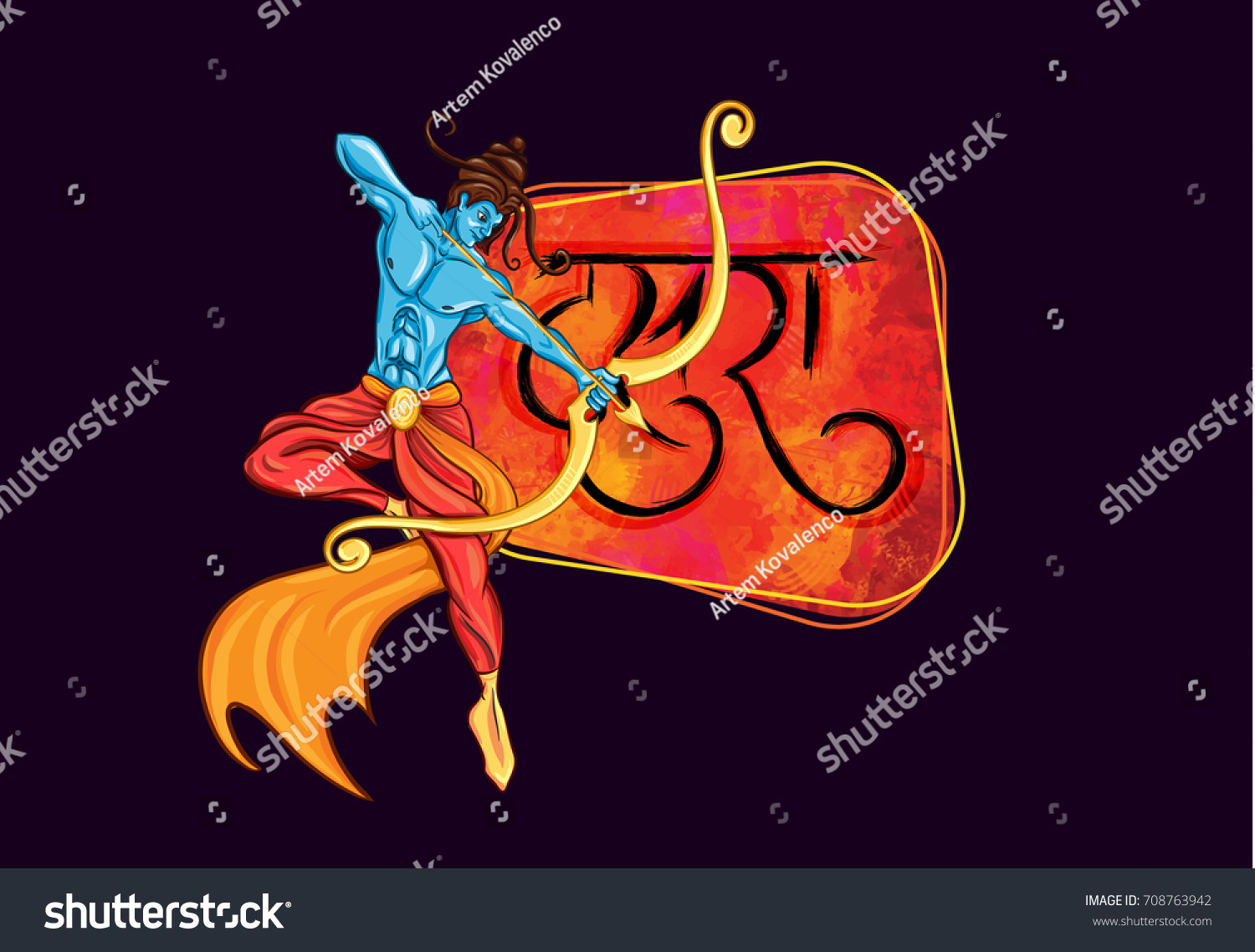 vector illustration indian holiday happy dussehra stock vector royalty free 708763942 https www shutterstock com image vector vector illustration indian holiday happy dussehra 708763942