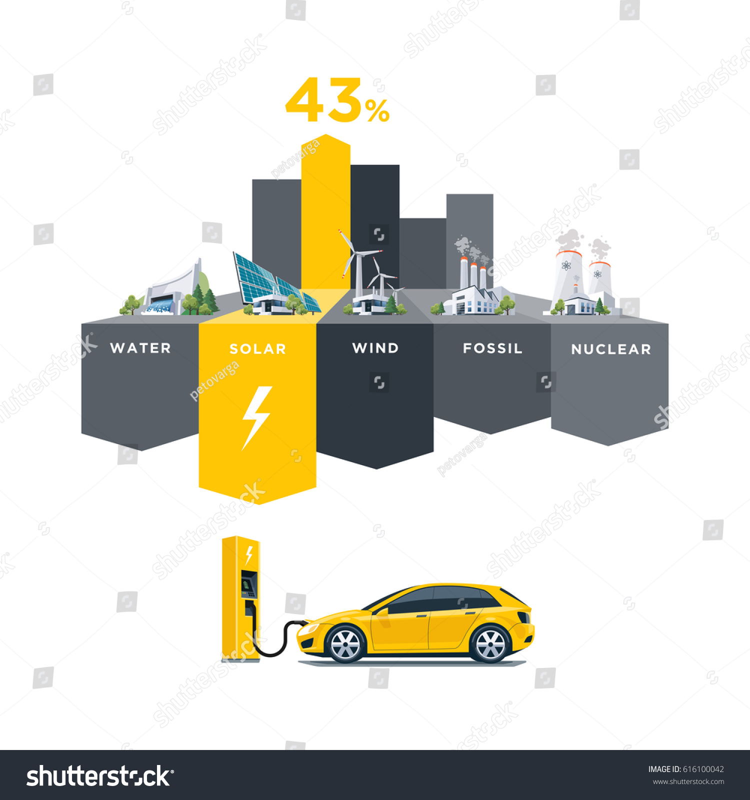 table vector generator Water Infographic Vector Solar Stock Fossil Illustration