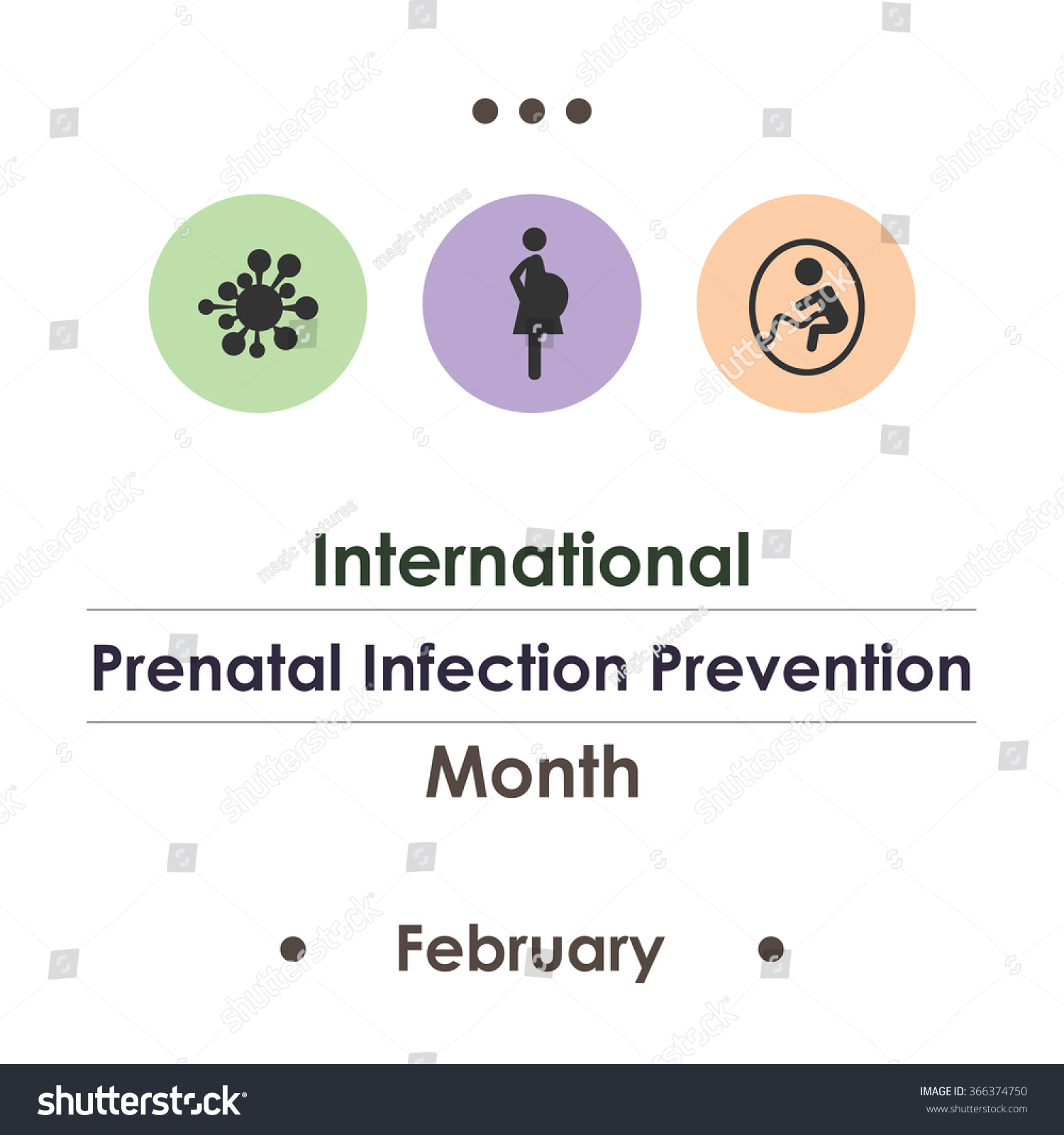 Vector Illustration International Prenatal Infection Prevention Stock ...