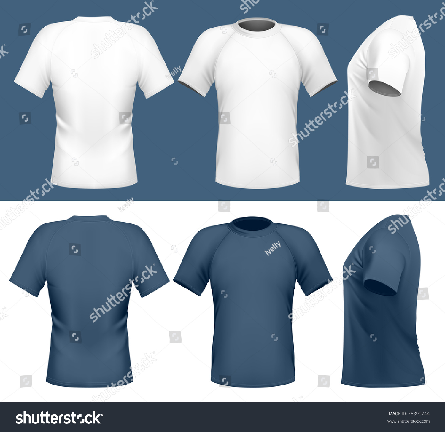Download Vector Illustration Mens Tshirt Design Template Stock Vector Royalty Free 76390744