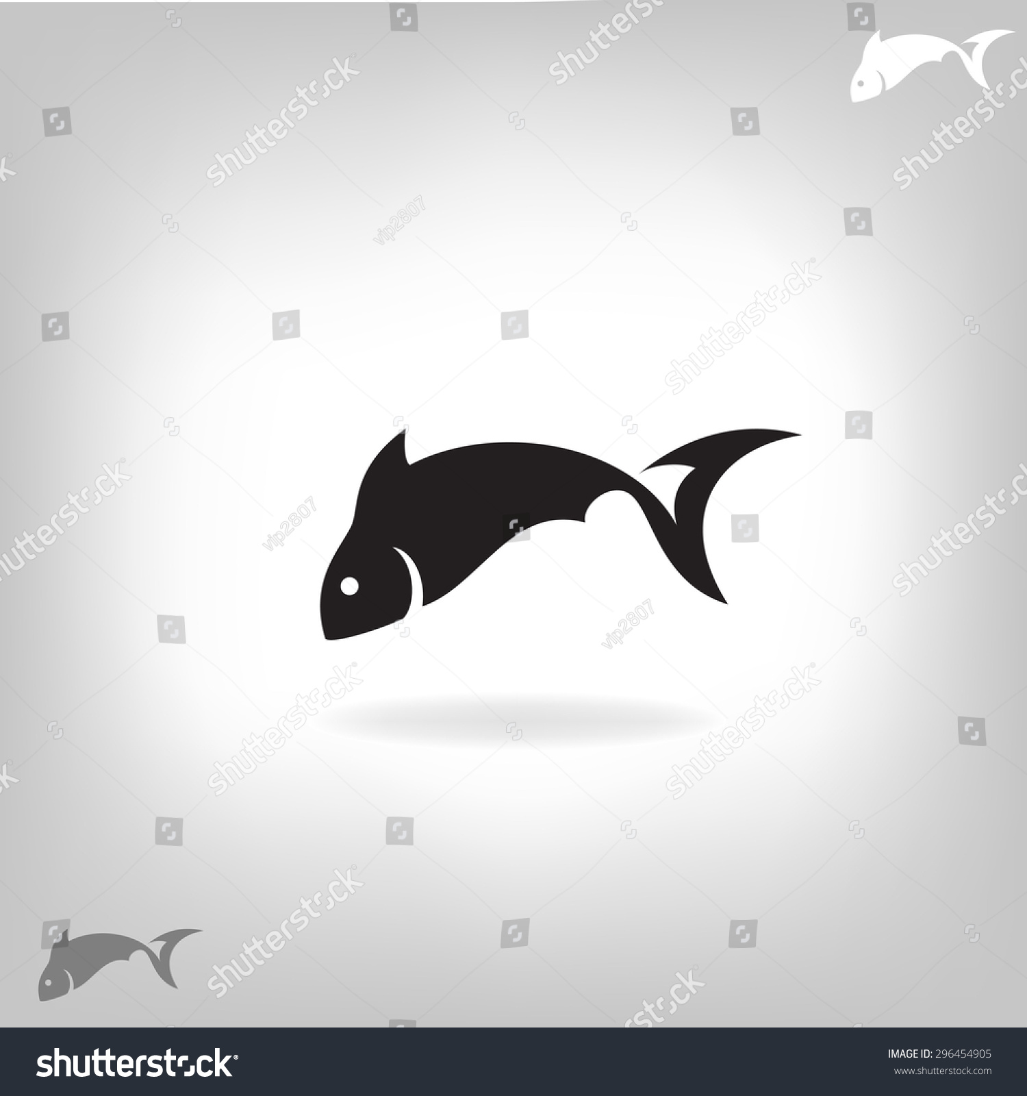 Vector Illustration Of A Fish. Logo Design For The Company. - 296454905 ...