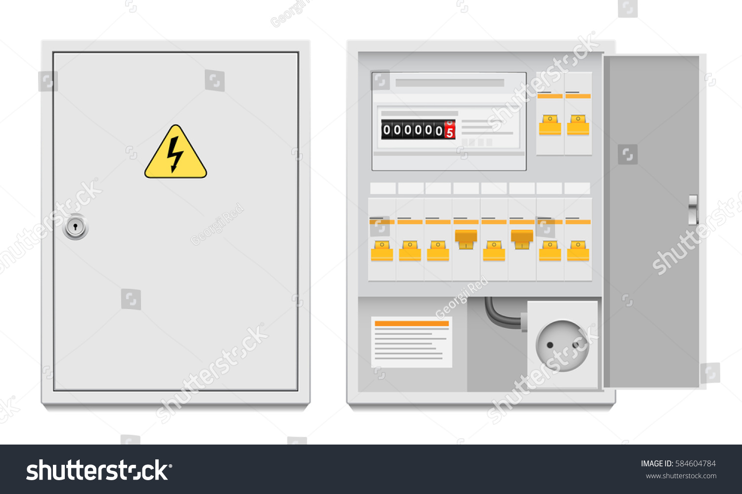 3,659 Electrical panel box Stock Illustrations, Images & Vectors ...