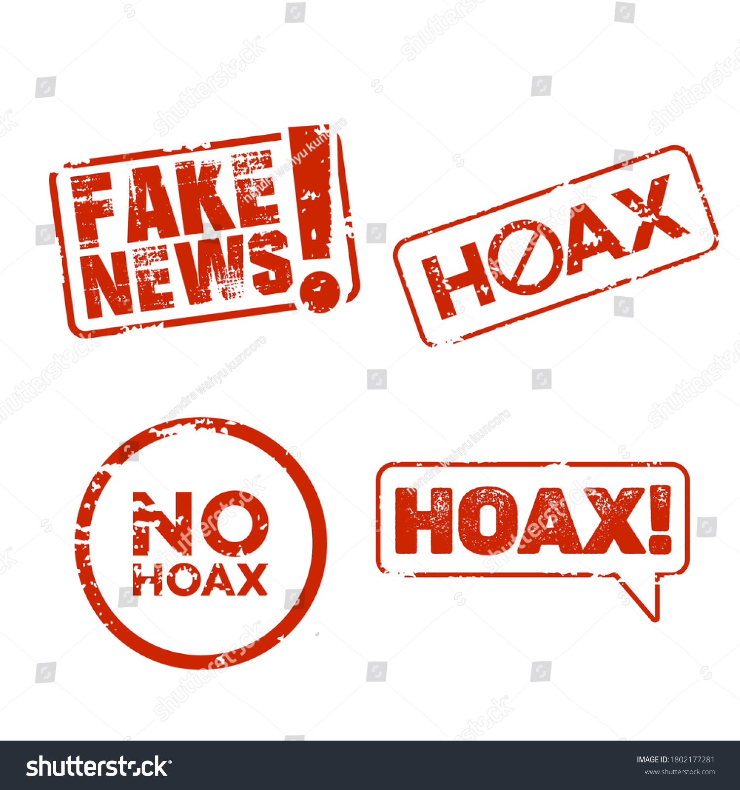 Vector Illustration Hoax News Stop Label: เวกเตอร์สต็อก (ปลอดค่า ...