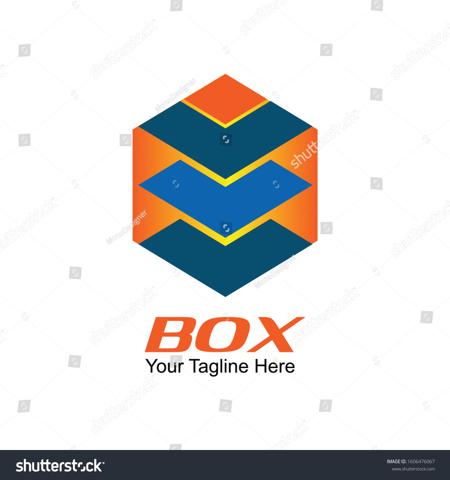 Vector Illustration Logo Box Business Stock Vector (Royalty Free ...