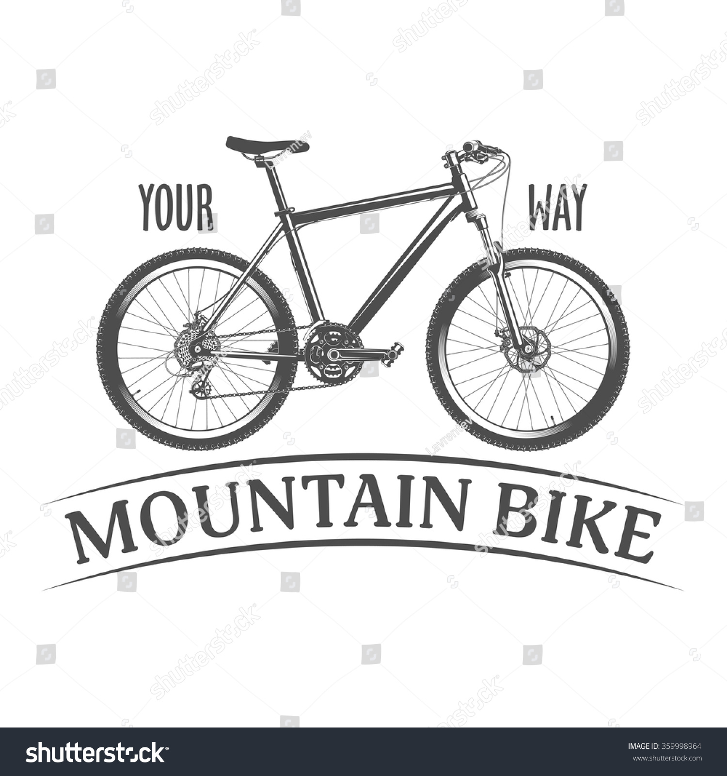 vintage style mountain bike
