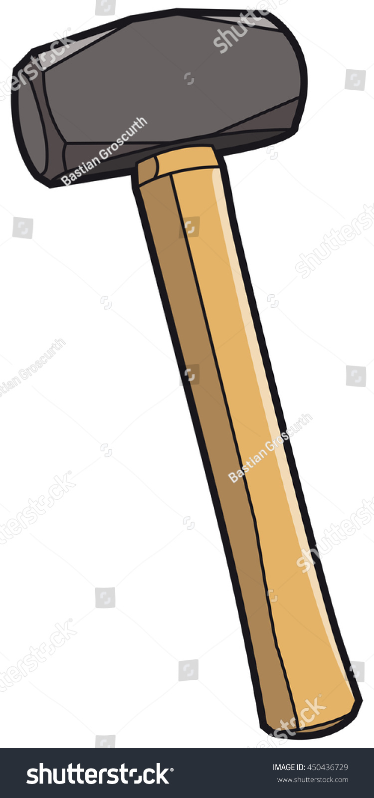 Vector Illustration Of A Sledge Hammer, Color 450436729 Shutterstock