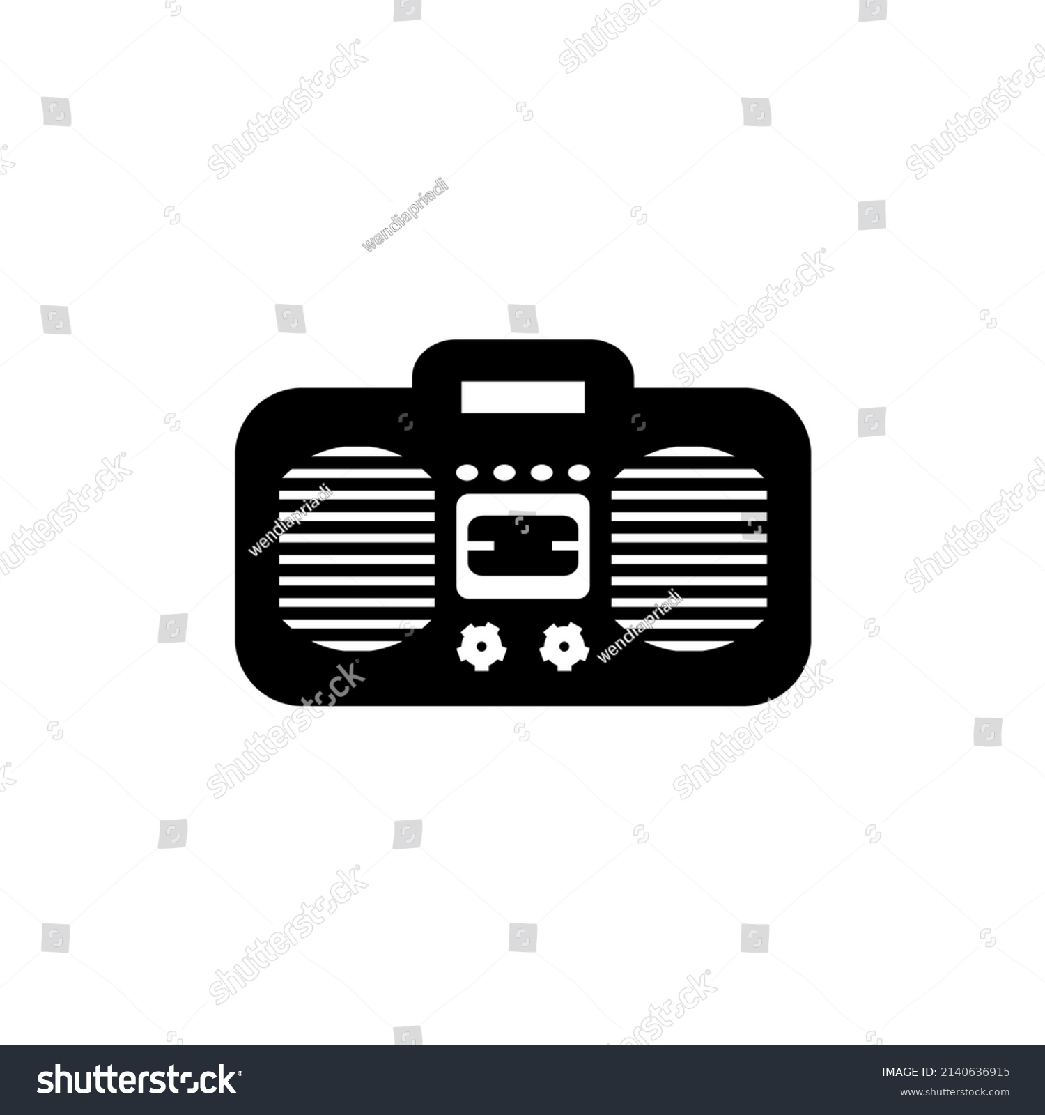 Vector Illustration Tape Recorder Perfect Symbols Stock Vector (Royalty ...