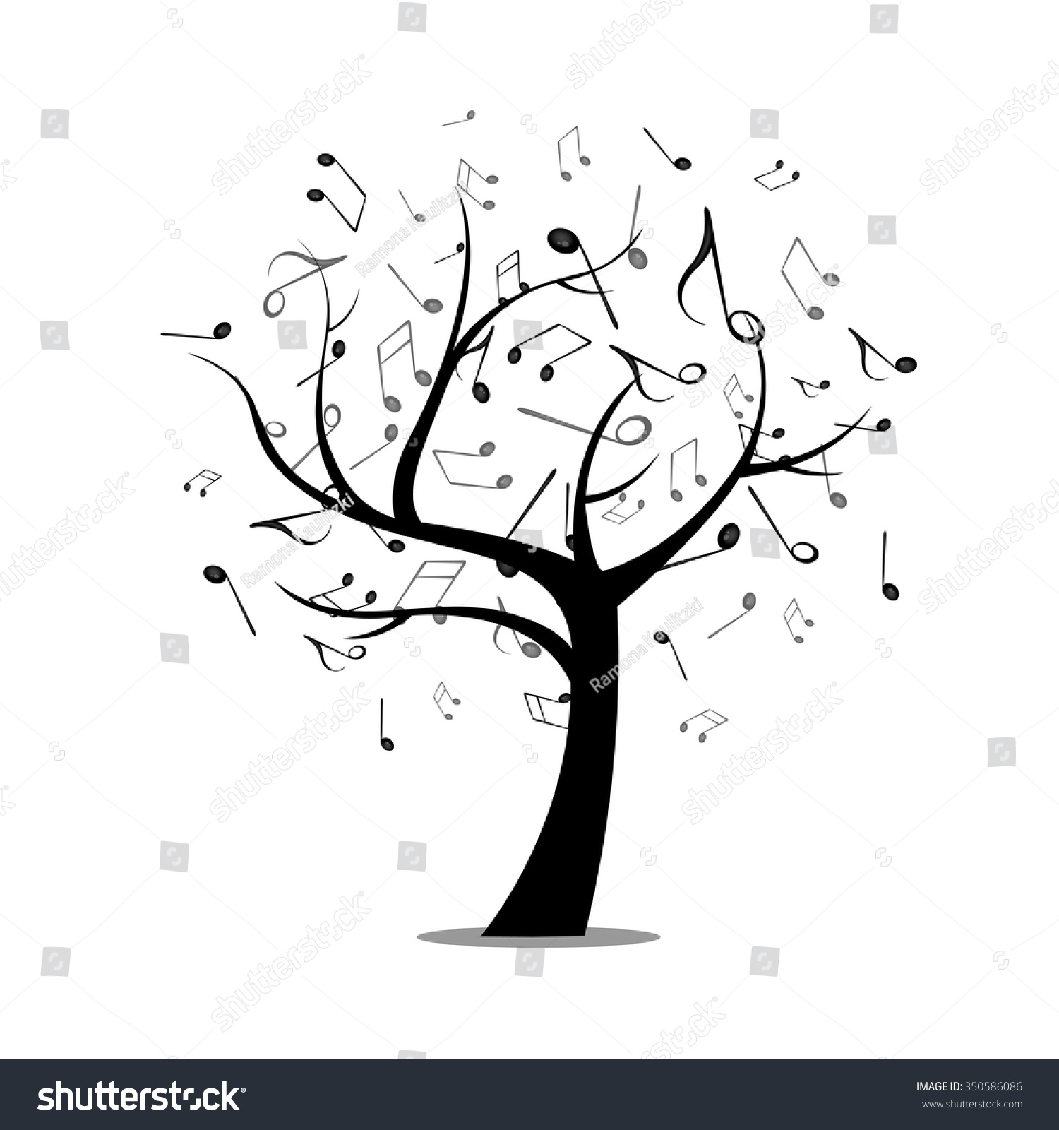 Vector Illustration Abstract Music Design Stock Vector 350586086