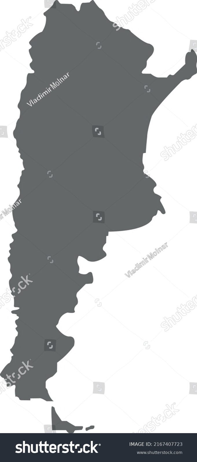 Vector Illustration Argentina Map Stock Vector (Royalty Free ...