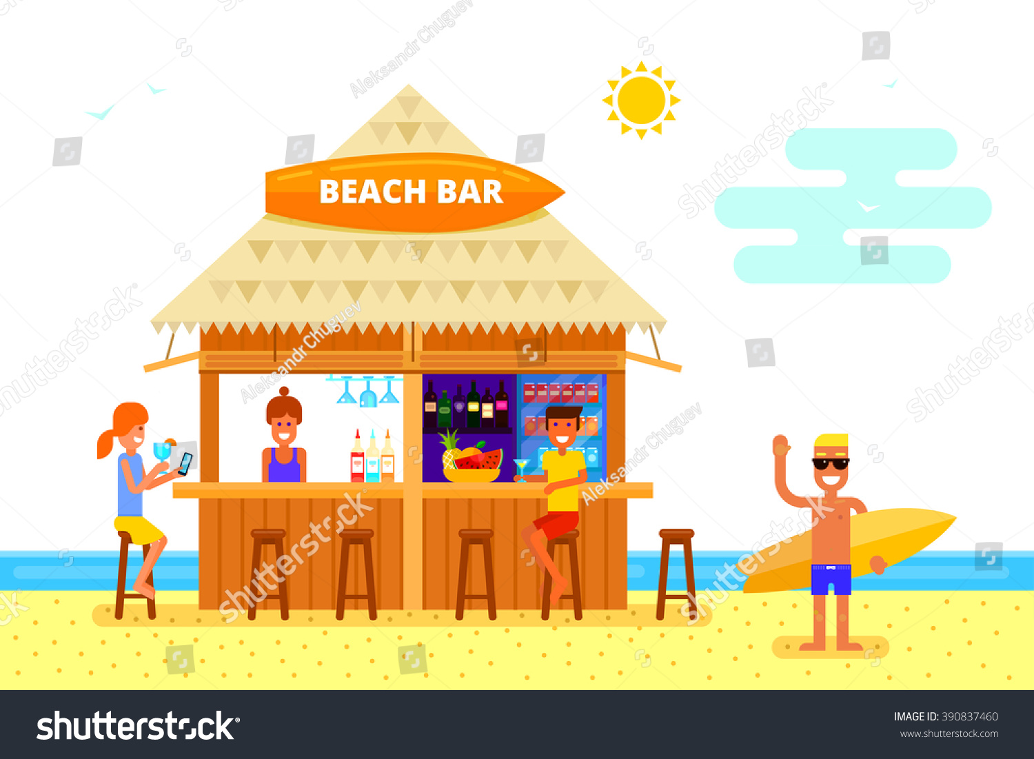 free beach bar clipart - photo #22