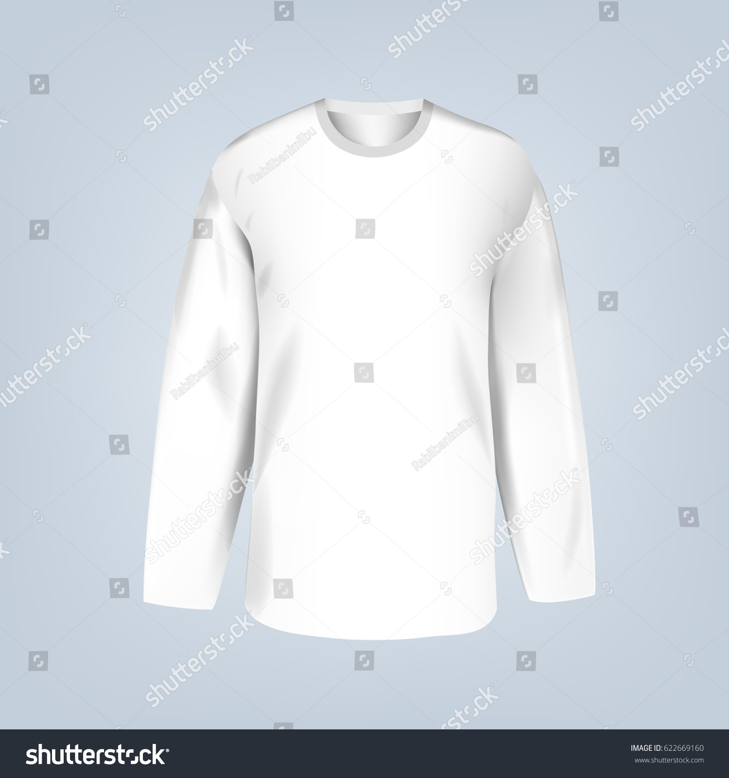 Vector Illustration Blank Hockey Jersey Template Stock Vector (Royalty