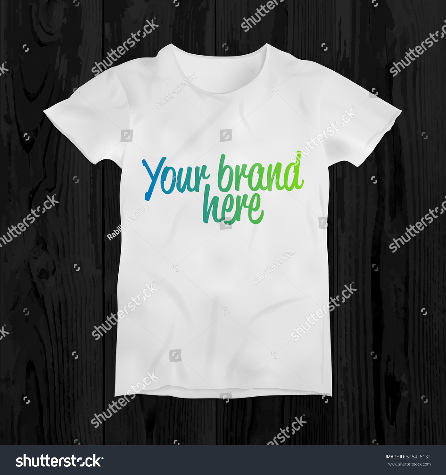 Download Vector Illustration Blank Tshirt Template Stock Vector Royalty Free 526426132
