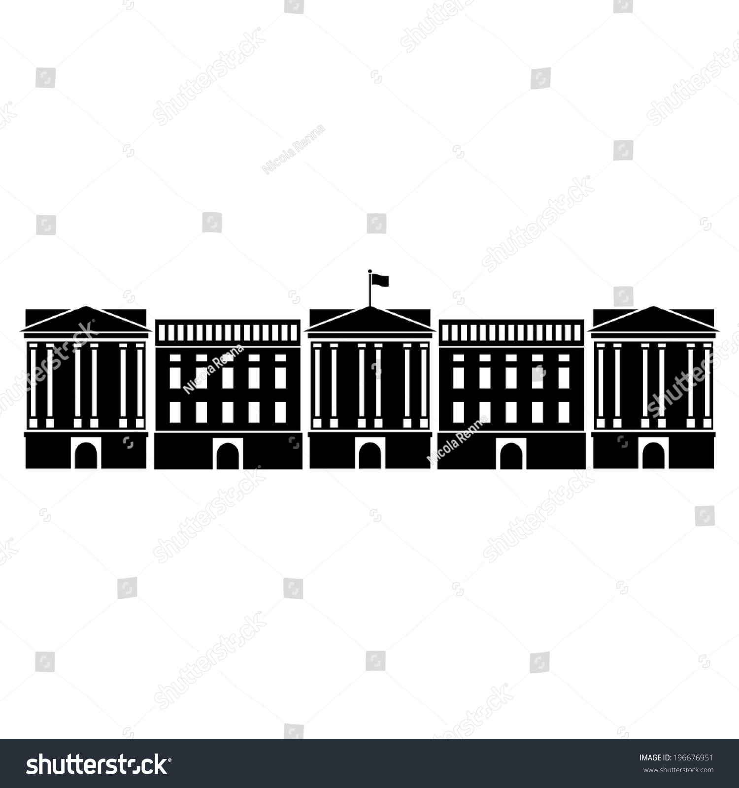 SVG of Vector illustration of Buckingham Palace svg