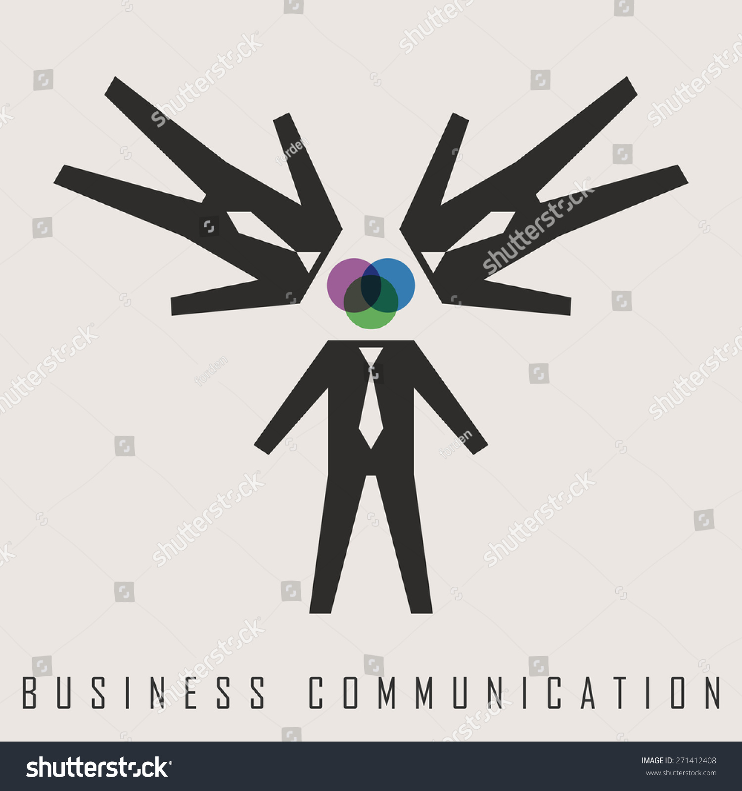 Vector Illustration Business Communication Stock Vector (Royalty Free ...