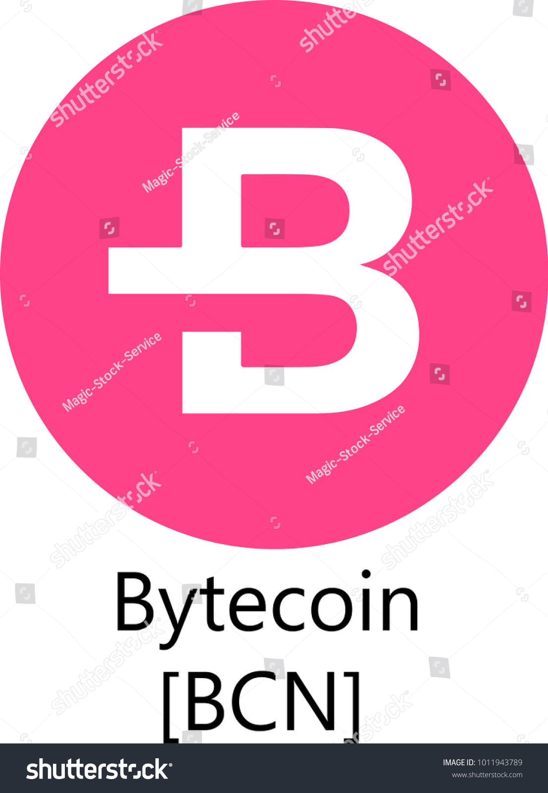 SVG of Vector Illustration Of Bytecoin BCN Cryptocurrency Coin / Virtual Money Icon / Logotype In Color
 svg