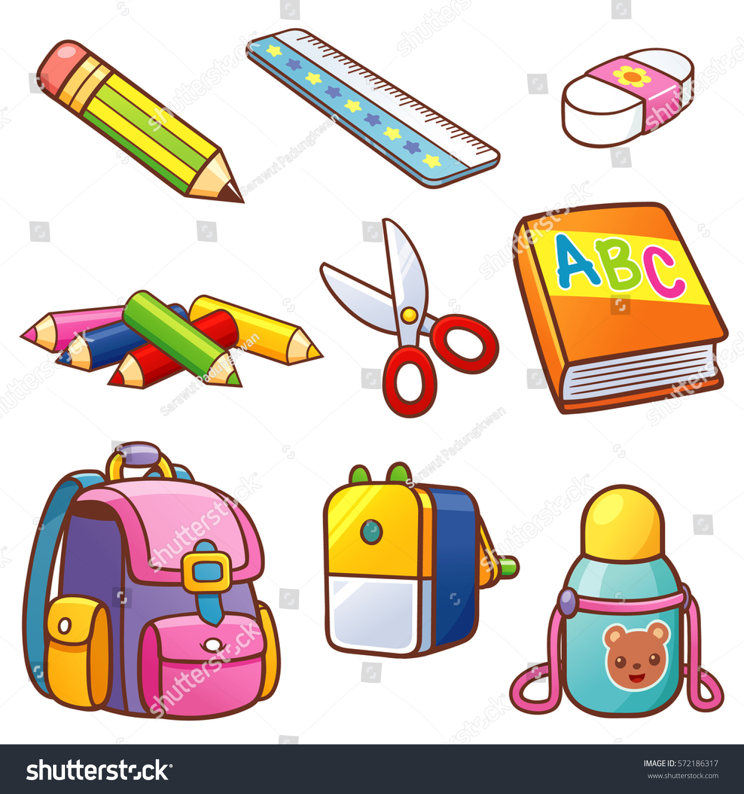 1,425 Pencil sharpener school bag Stock Vectors, Images & Vector Art ...