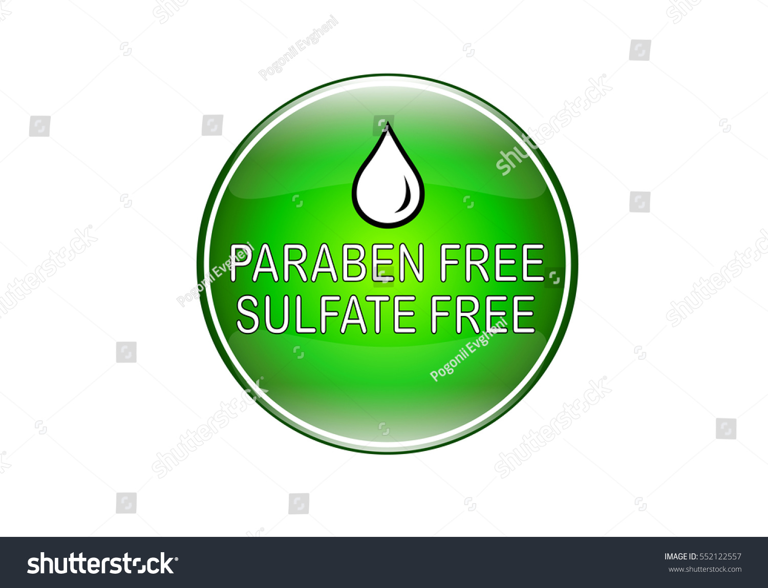 Vector Illustration Chemical Free Logo Your Stock Vector (Royalty Free