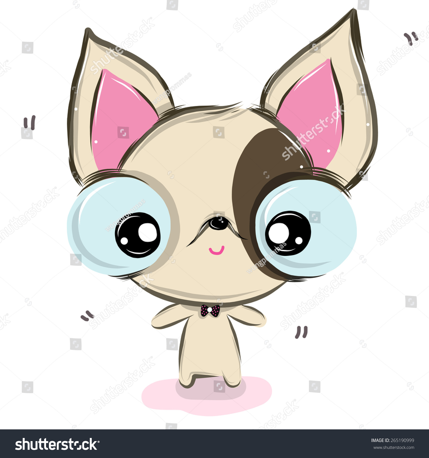 Vector Illustration Chihuahua Cartoon Drawing Style Stock Vector Royalty Free