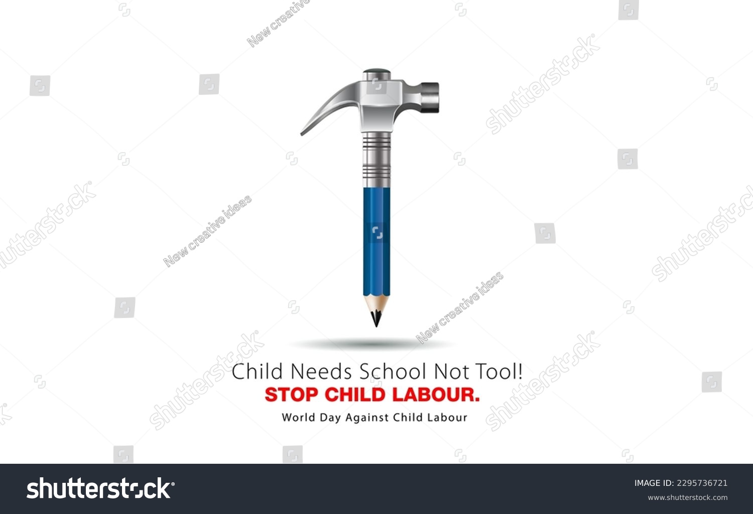 SVG of Vector illustration of Child Labor Day Concept. Protest and Stop Child Labour. World Day Against Child Labour. svg