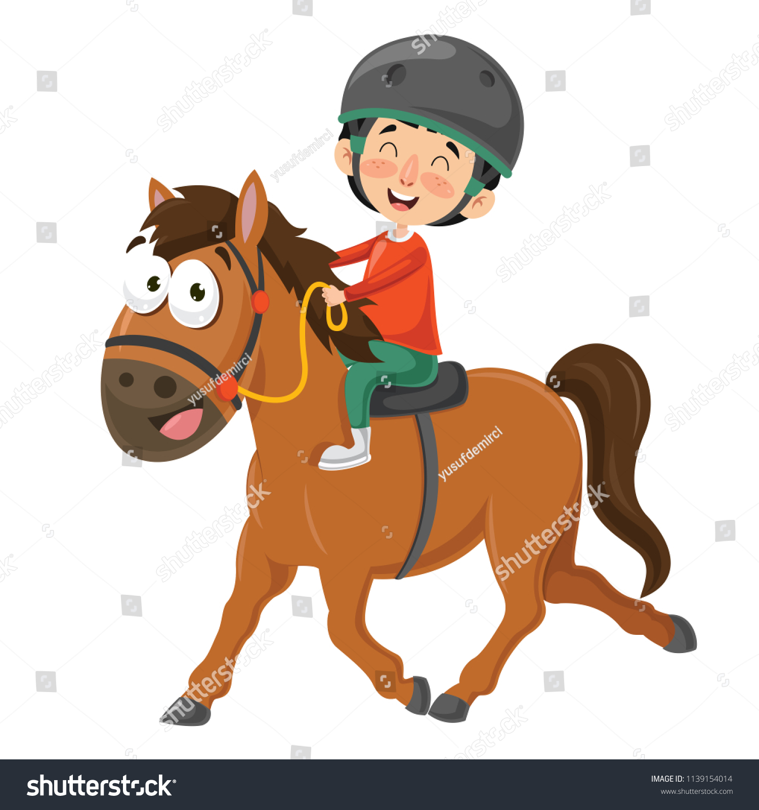 3,315 Boy riding horse Stock Illustrations, Images & Vectors | Shutterstock