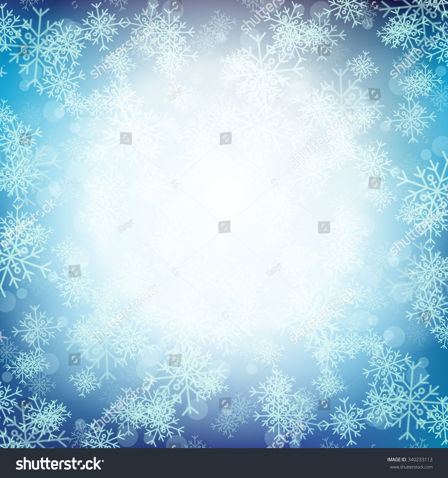 Vector Illustration Of Christmas Snowflake Background For Design ...