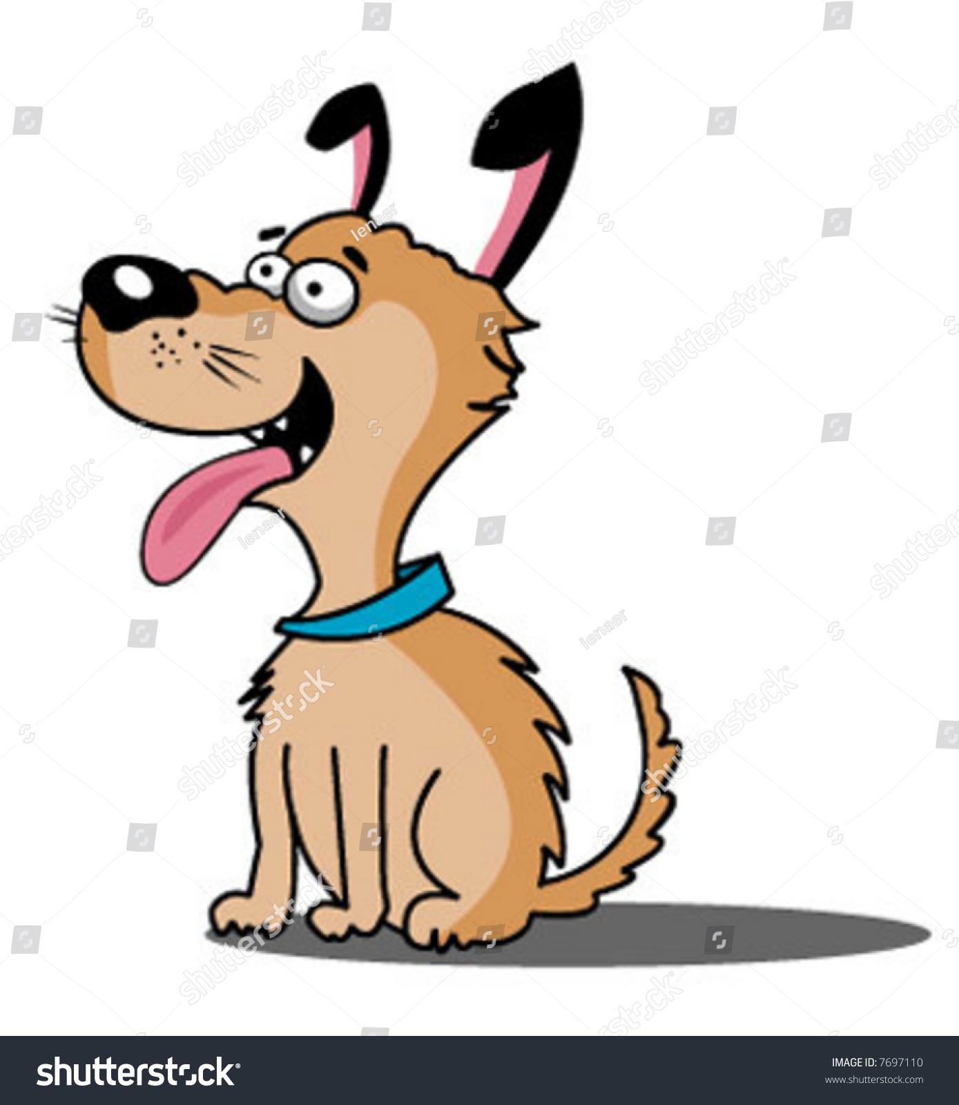 Vector Illustration Of Comic Dog - 7697110 : Shutterstock