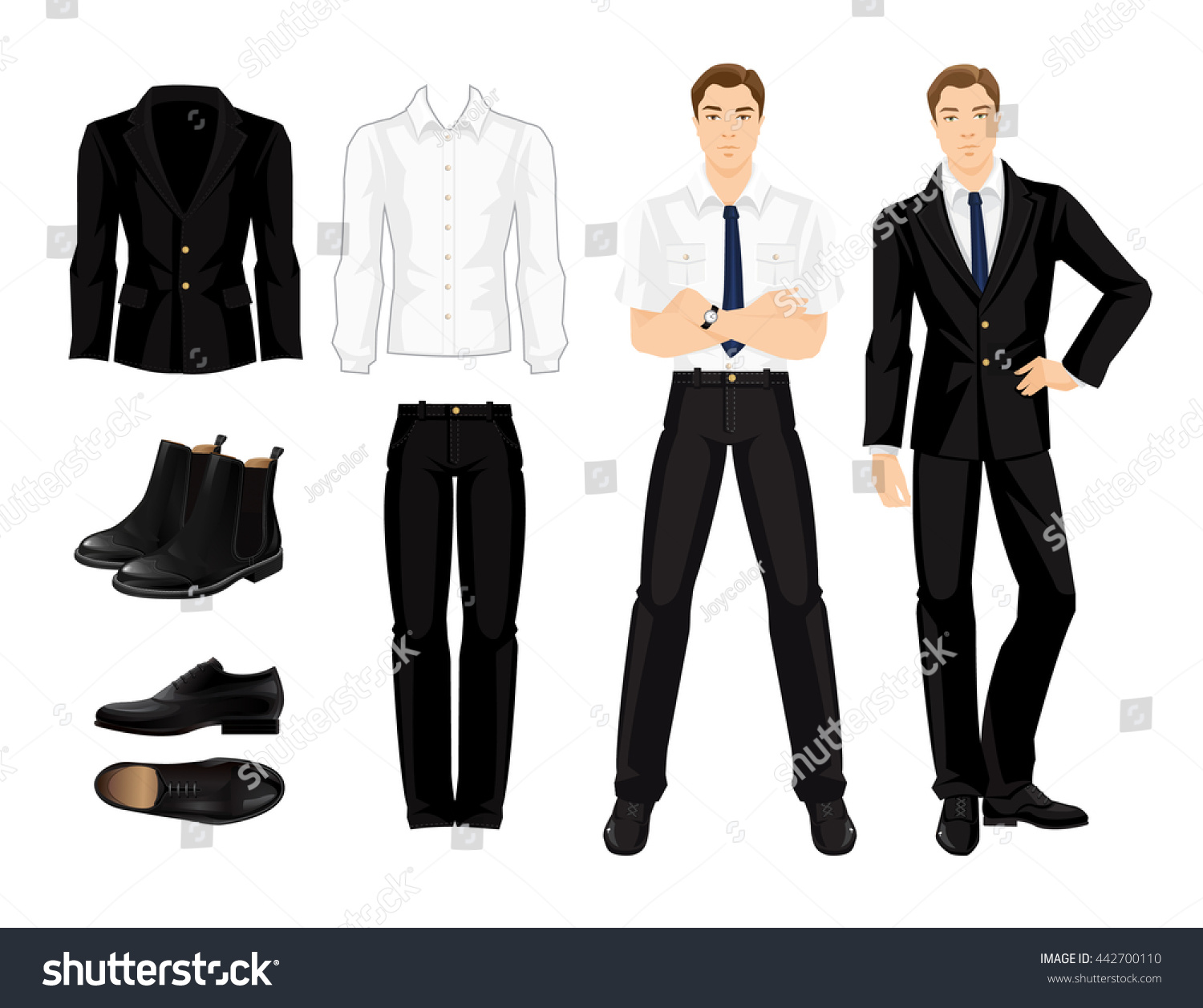 Vector Illustration Corporate Dress  Code  Business Stock 