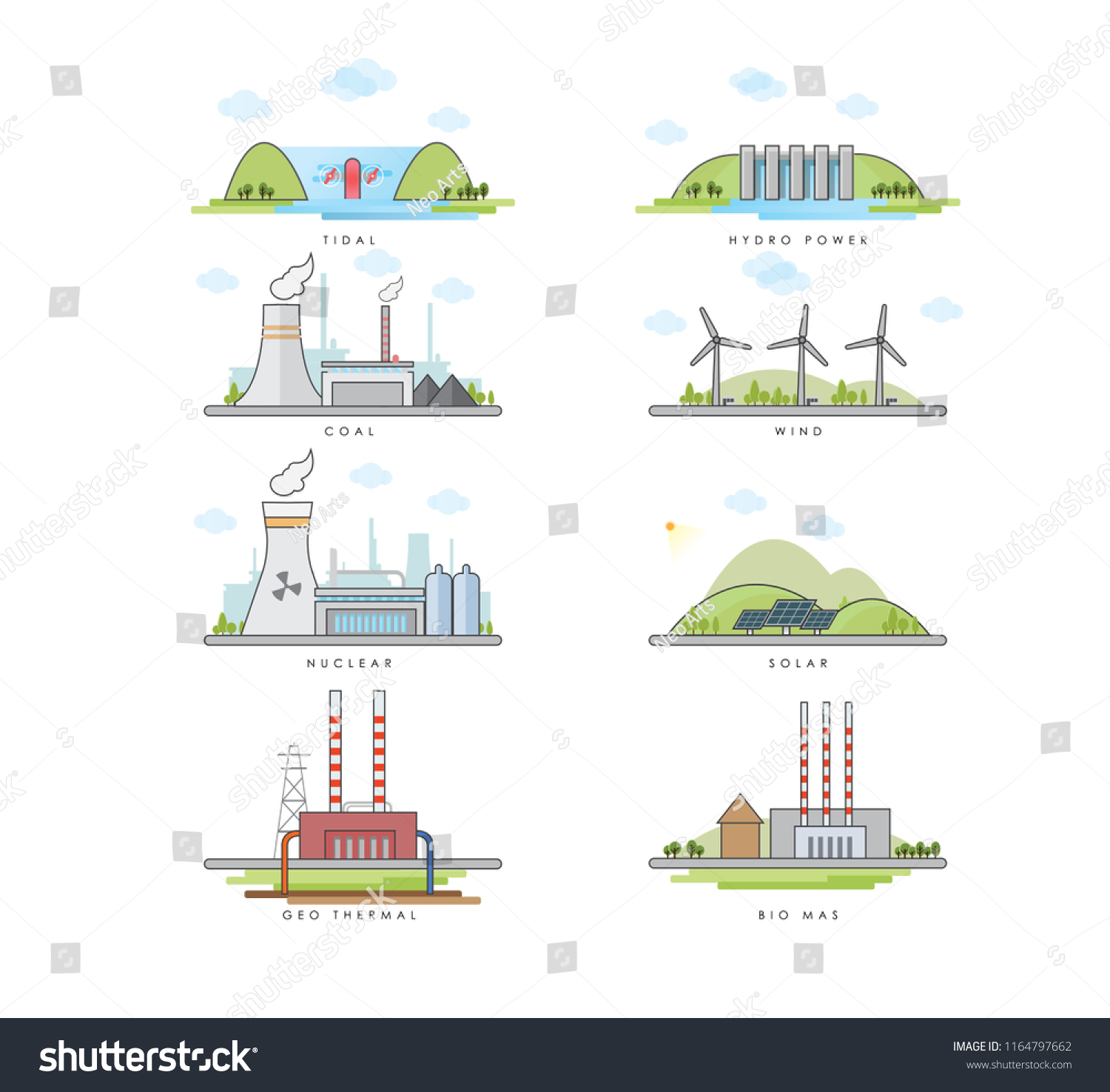 vector-illustration-different-types-power-plants